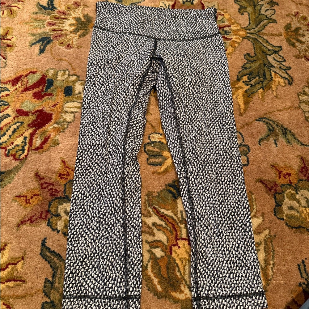 lululemon athletica Black and White Leggings